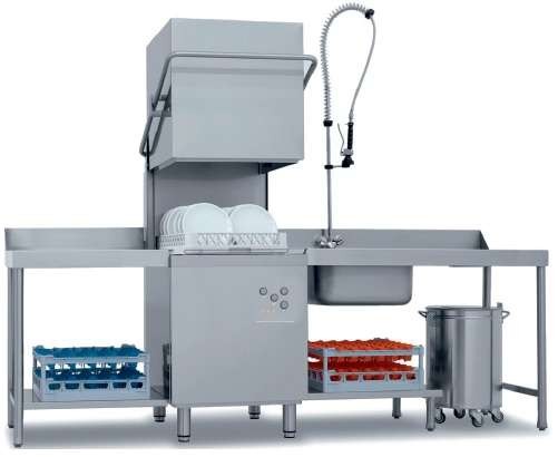 Lavavajillas Industrial Tipo Capota con Cesta de 50x50cm de 640 x740 x1480h mm VERONA CH800 (TH50STN