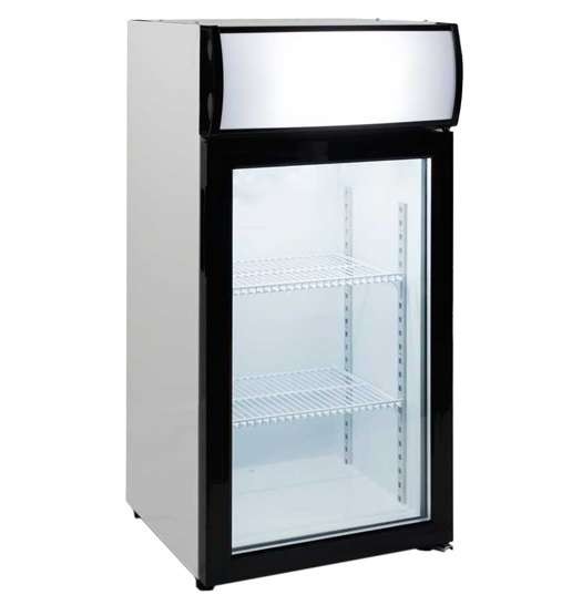 Expositor Sobremesa Congelación 80 litros 1 Puerta de 470 x460 x1000h mm PEKIN FT-80L