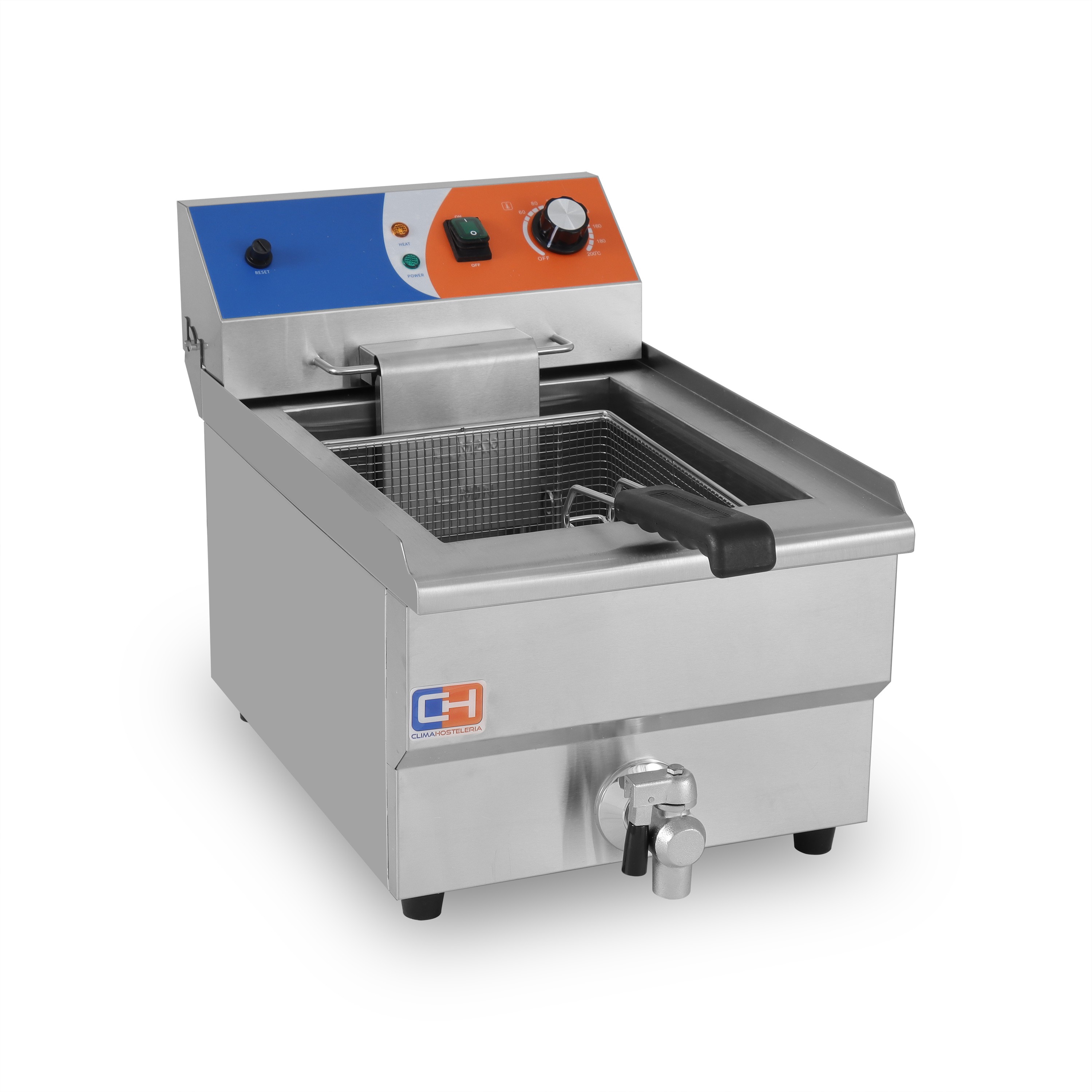 Freidora Eléctrica 12 litros CON Grifo de 336x530x385h mm PEKIN EF-161V