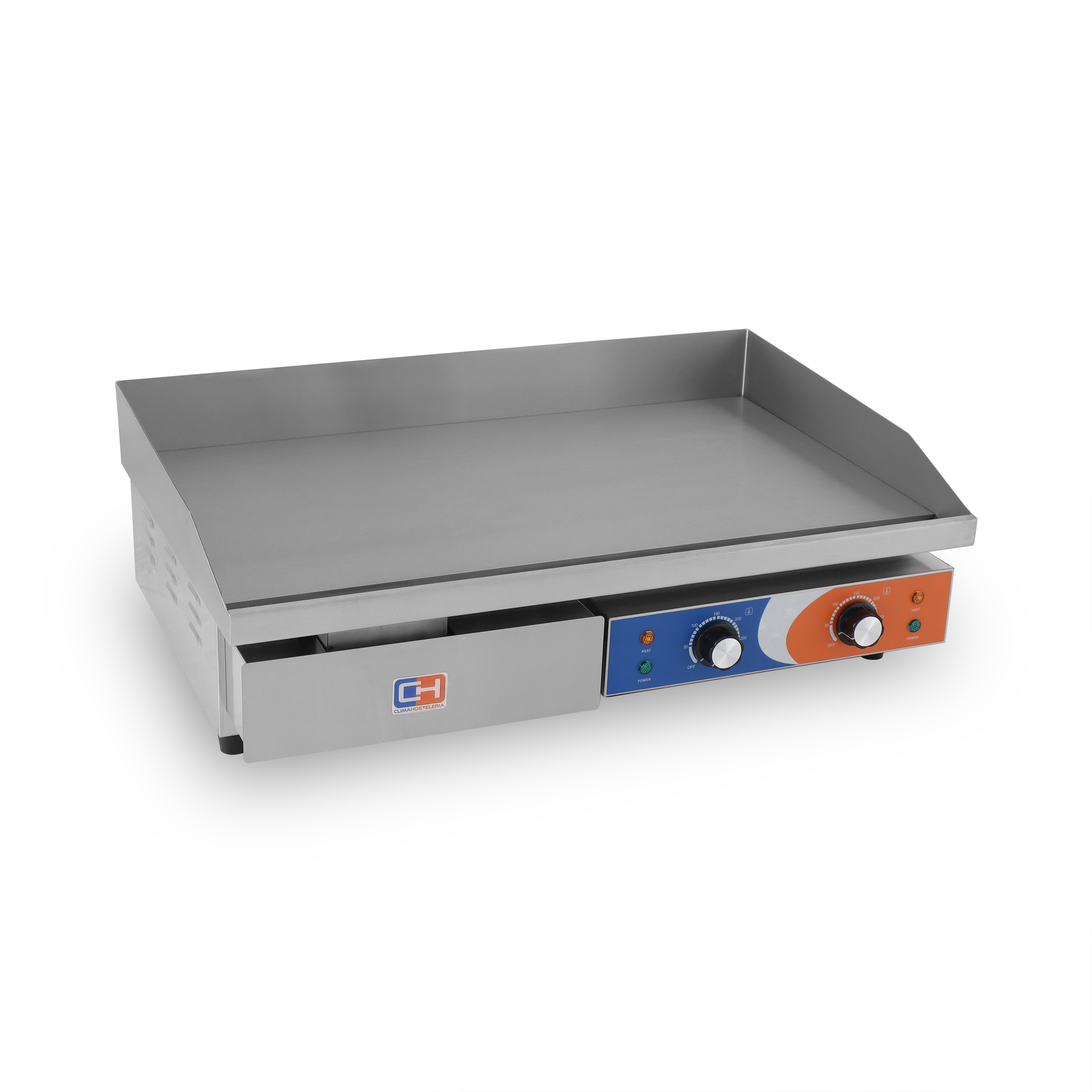 Plancha Eléctrica Acero Rectificado 10mm Económica de 740x490x240h mm PEKIN EG-820