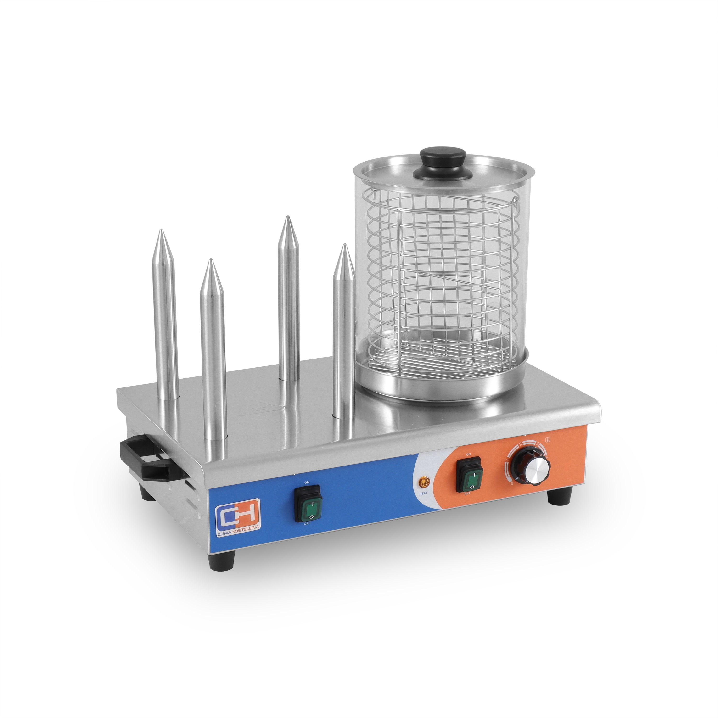 Máquina de Perritos 4 Pinchos de 540x290x410h mm PEKIN HDW-4