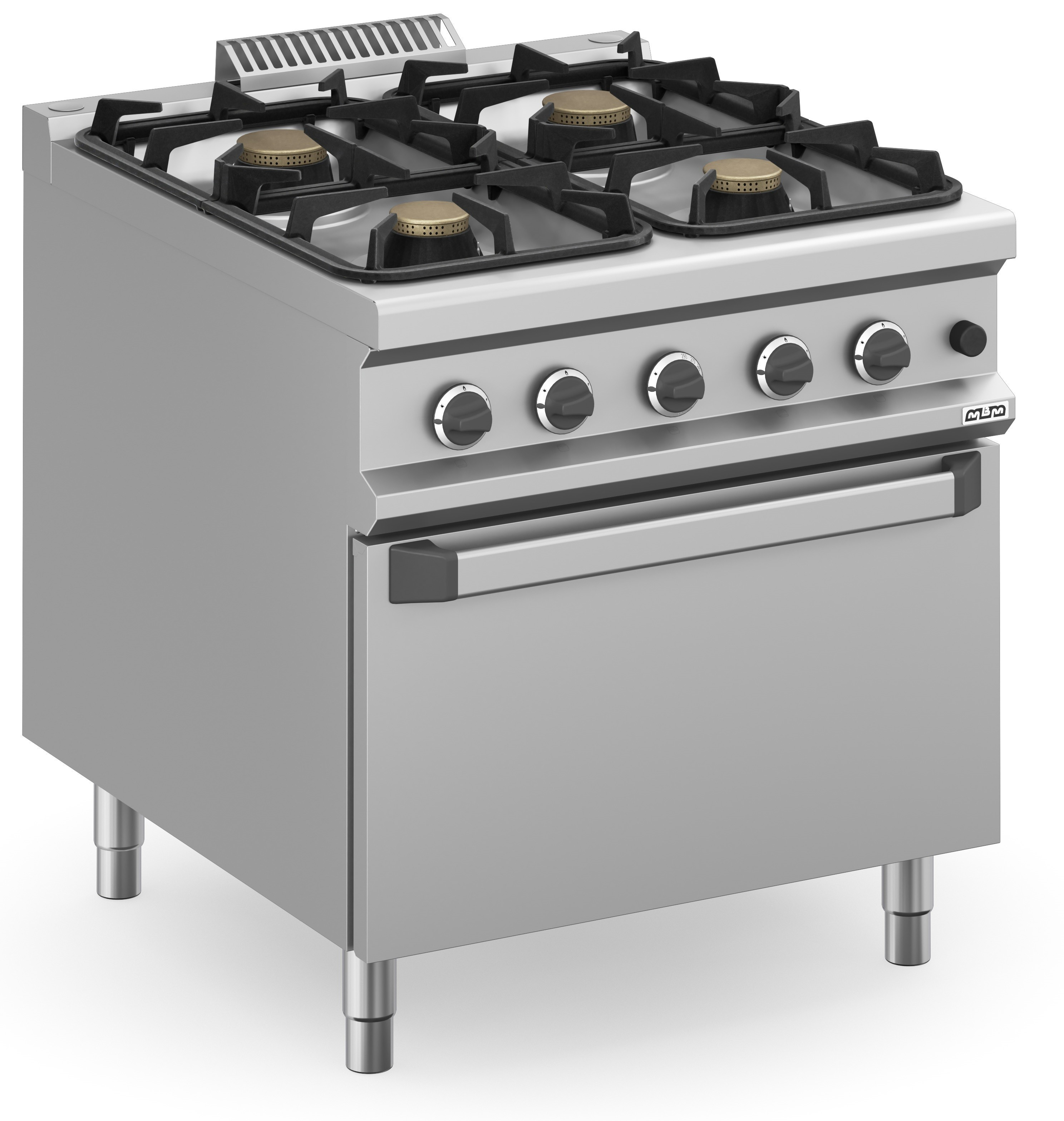 Cocina a gas 4 fuegos 4x5,5 Kw con Horno a Gas MFB98FGXXS MAGISTRA PLUS 900