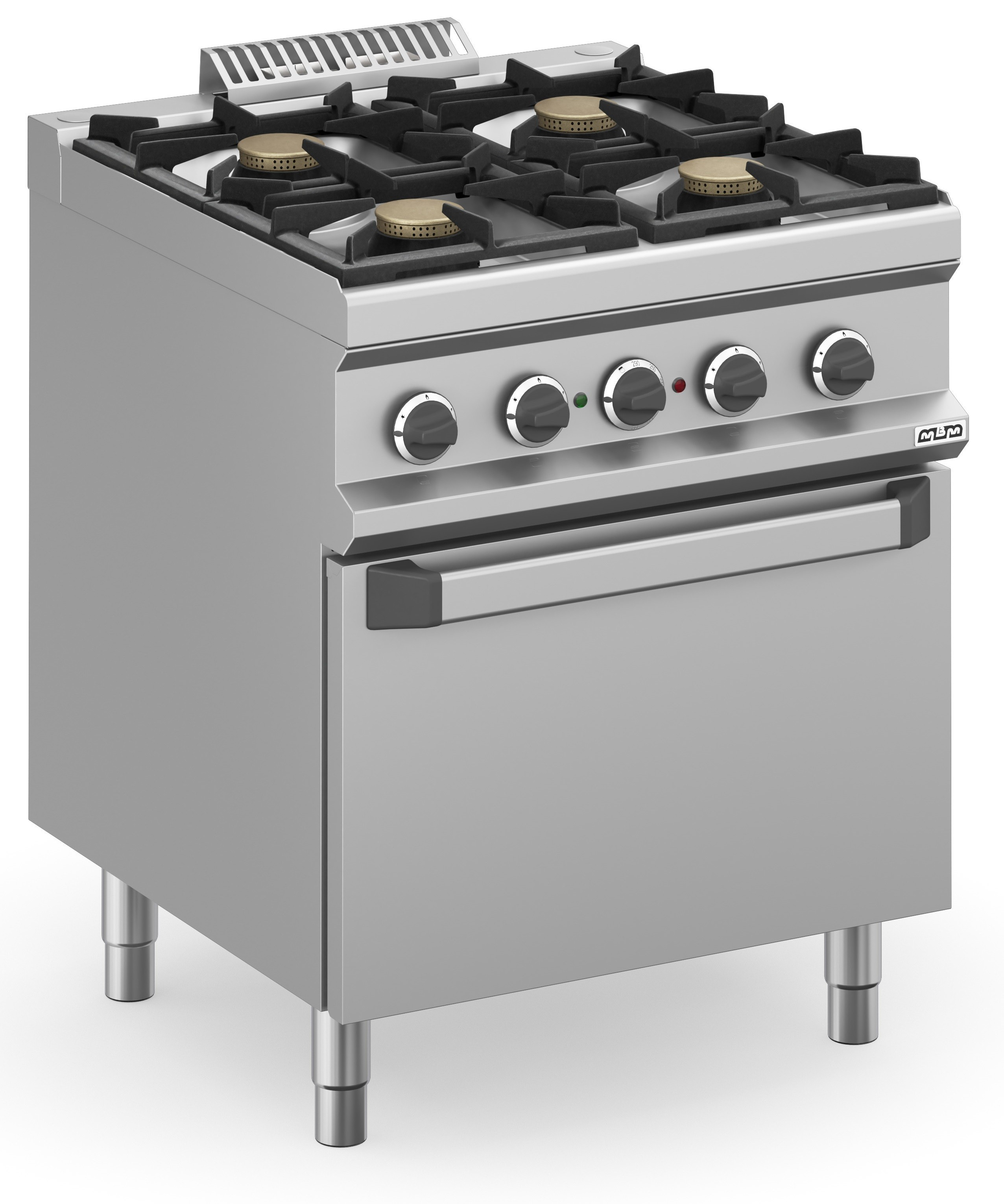 Cocina a gas 4 fuegos 4x5,5 Kw con Horno Eléctrico Estático MFB77FEXS MAGISTRA PLUS 700