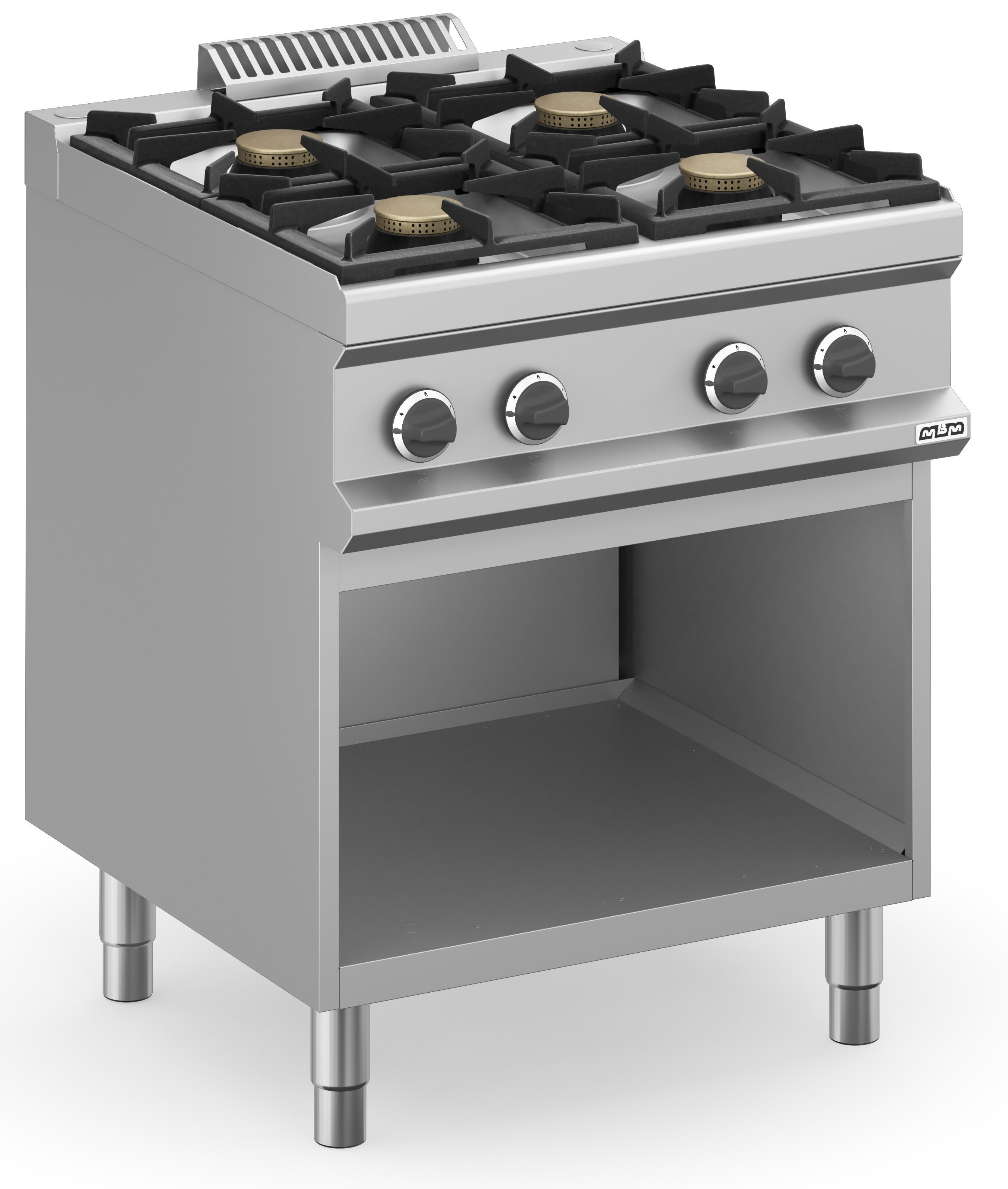Cocina a gas 4 fuegos 4x5,5 Kw con Mueble MFB77AXS MAGISTRA PLUS 700
