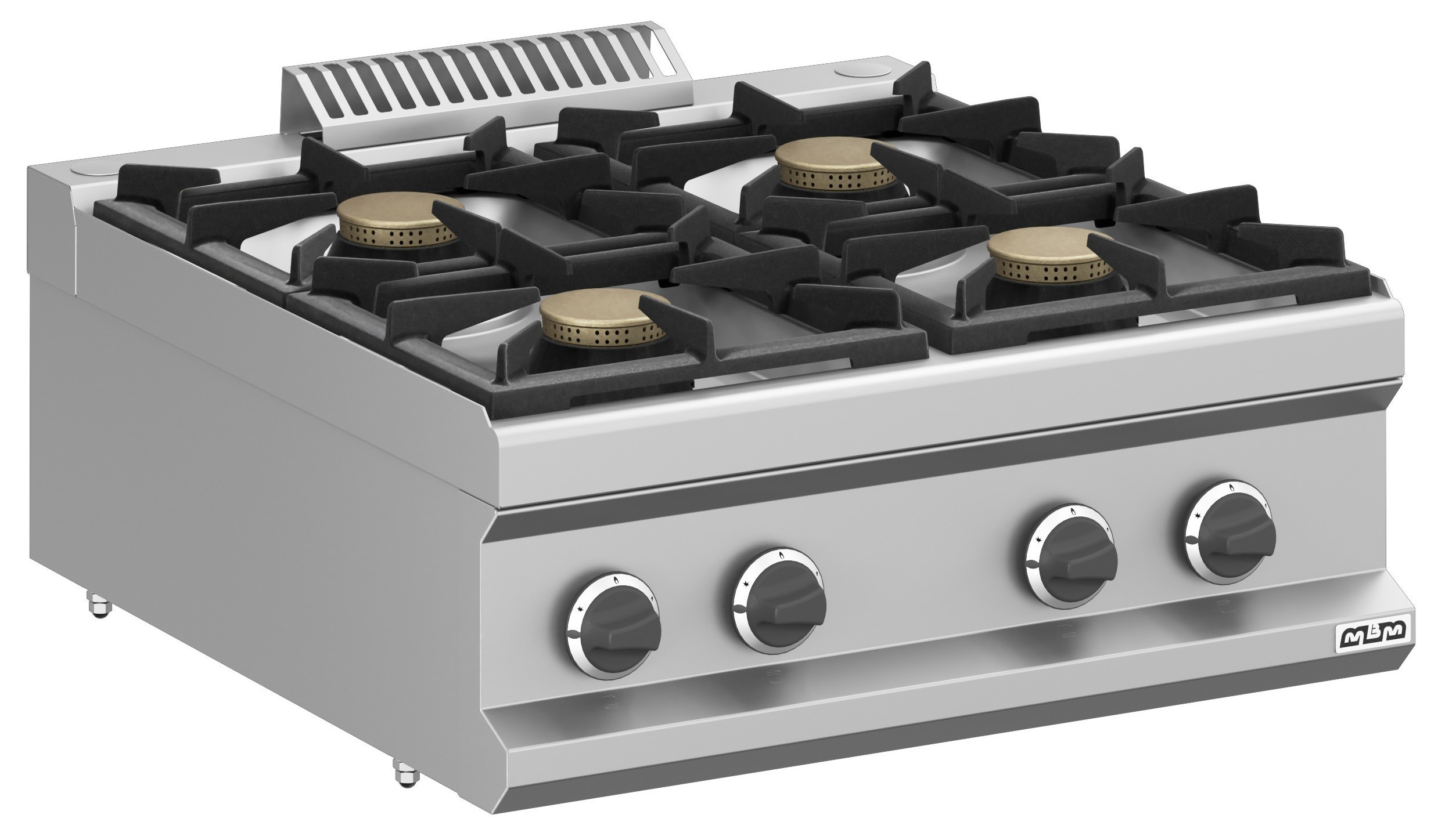 Cocina a gas 4 fuegos 4x5,5 Kw Sobremesa MFB77TXS MAGISTRA PLUS 700