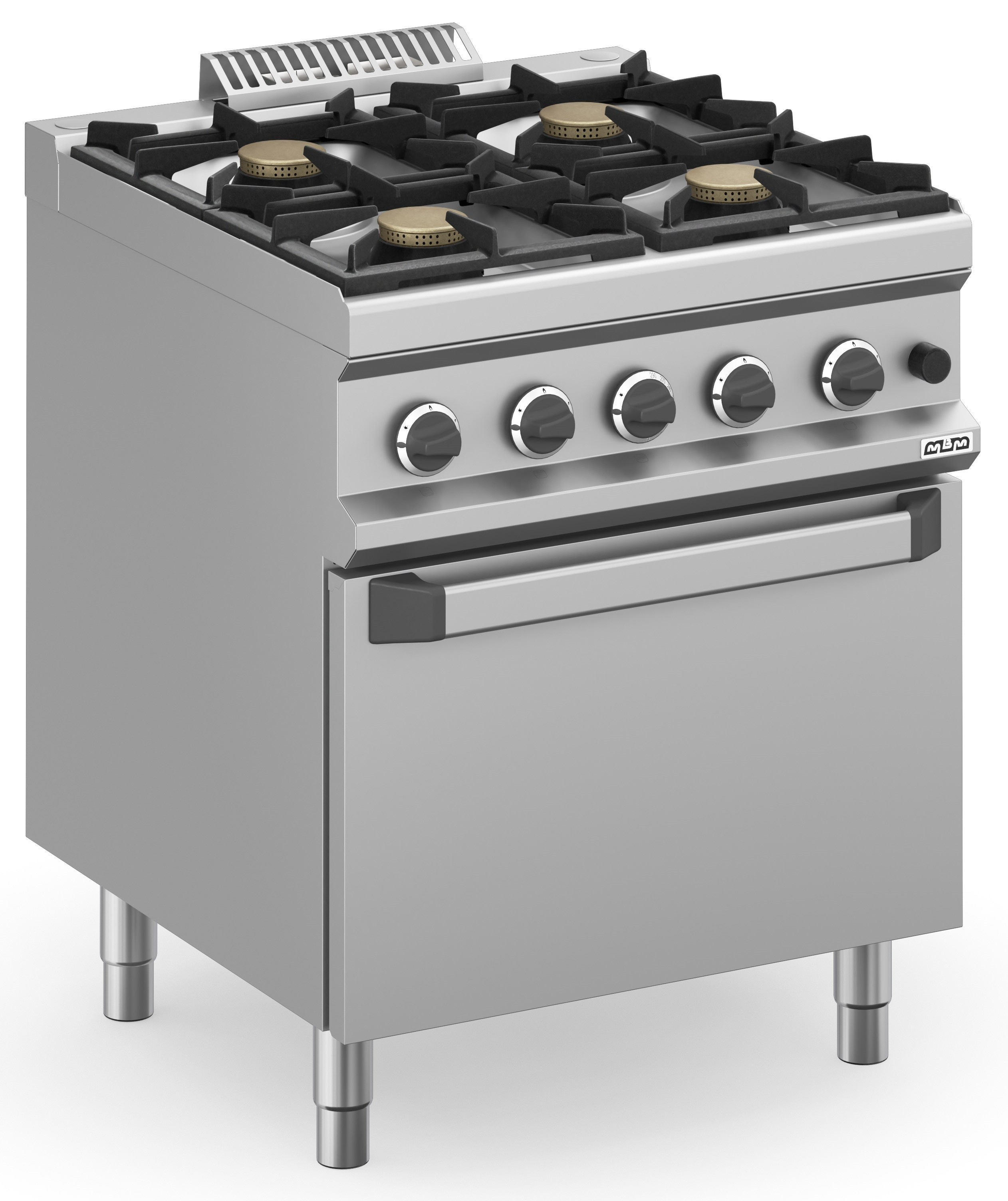 Cocina a gas 4 fuegos 4x7 Kw con Horno a Gas MFB77FGXL MAGISTRA PLUS 700