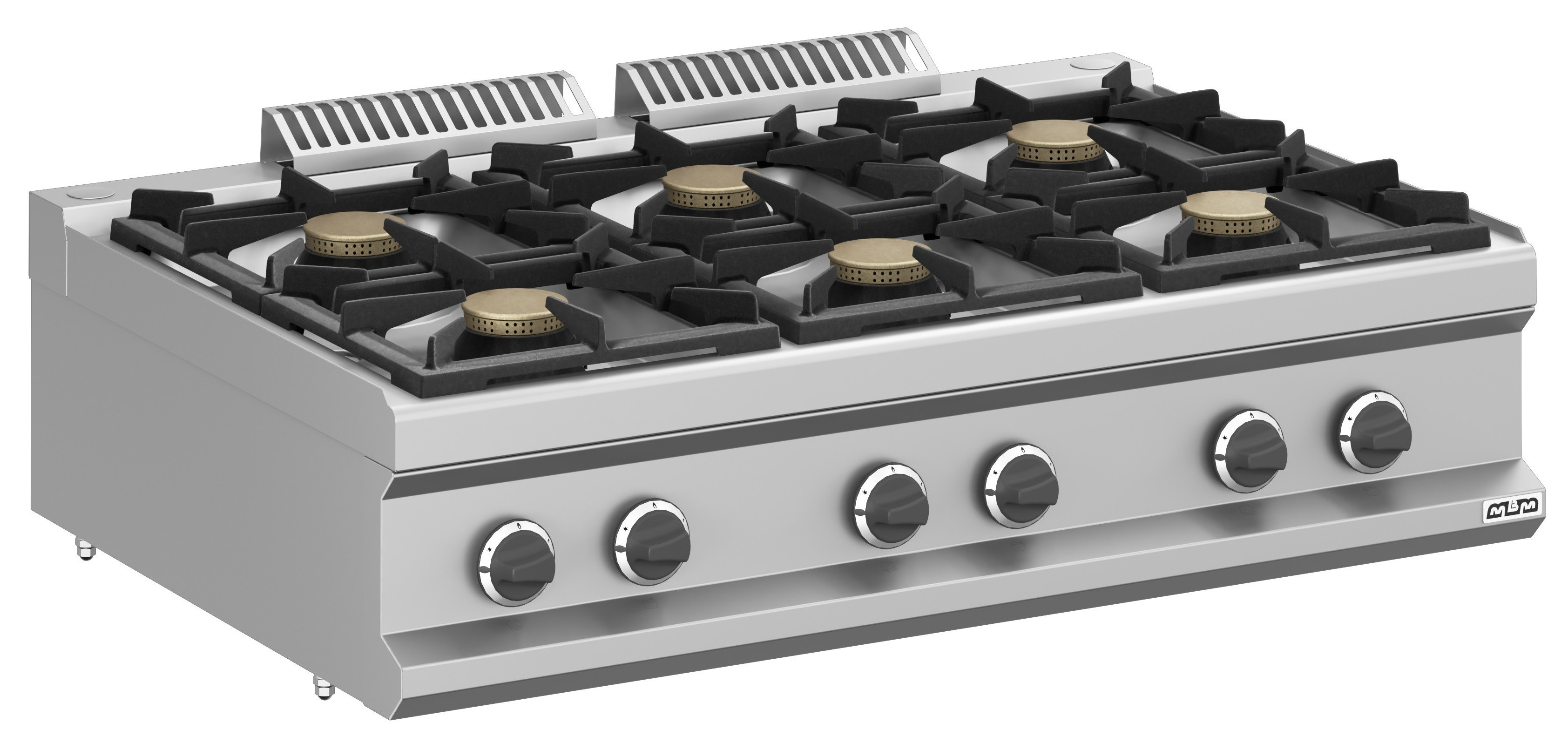 Cocina a gas 6 fuegos 6x5,5 Kw Sobremesa MFB711TXS MAGISTRA PLUS 700