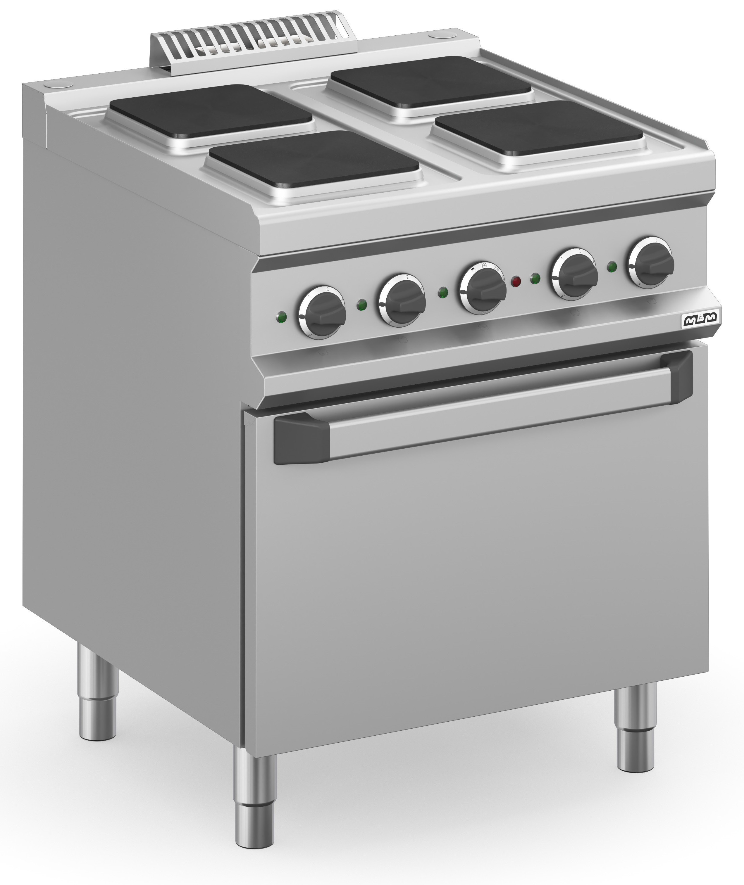 Cocina Eléctrica 4 zonas Cuadradas con Horno Eléctrico Estático MPQ77FE MAGISTRA PLUS 700
