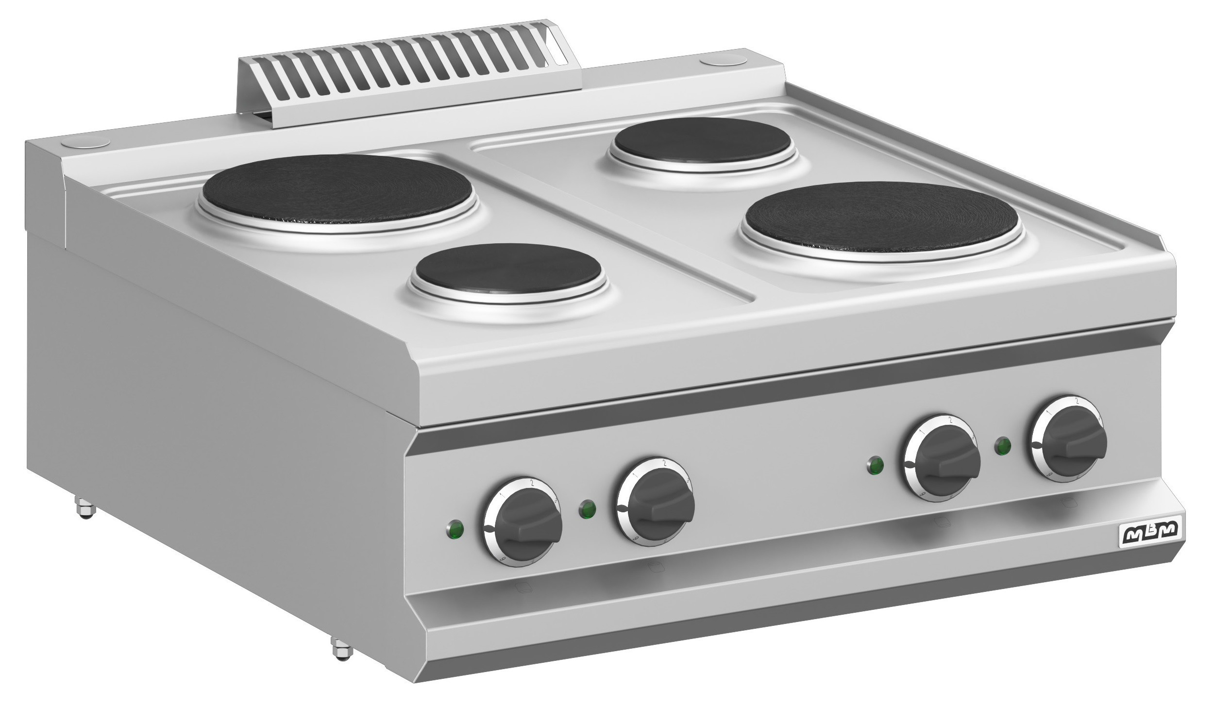 Cocina Eléctrica 4 zonas Redondas Sobremesa MPR77T MAGISTRA PLUS 700