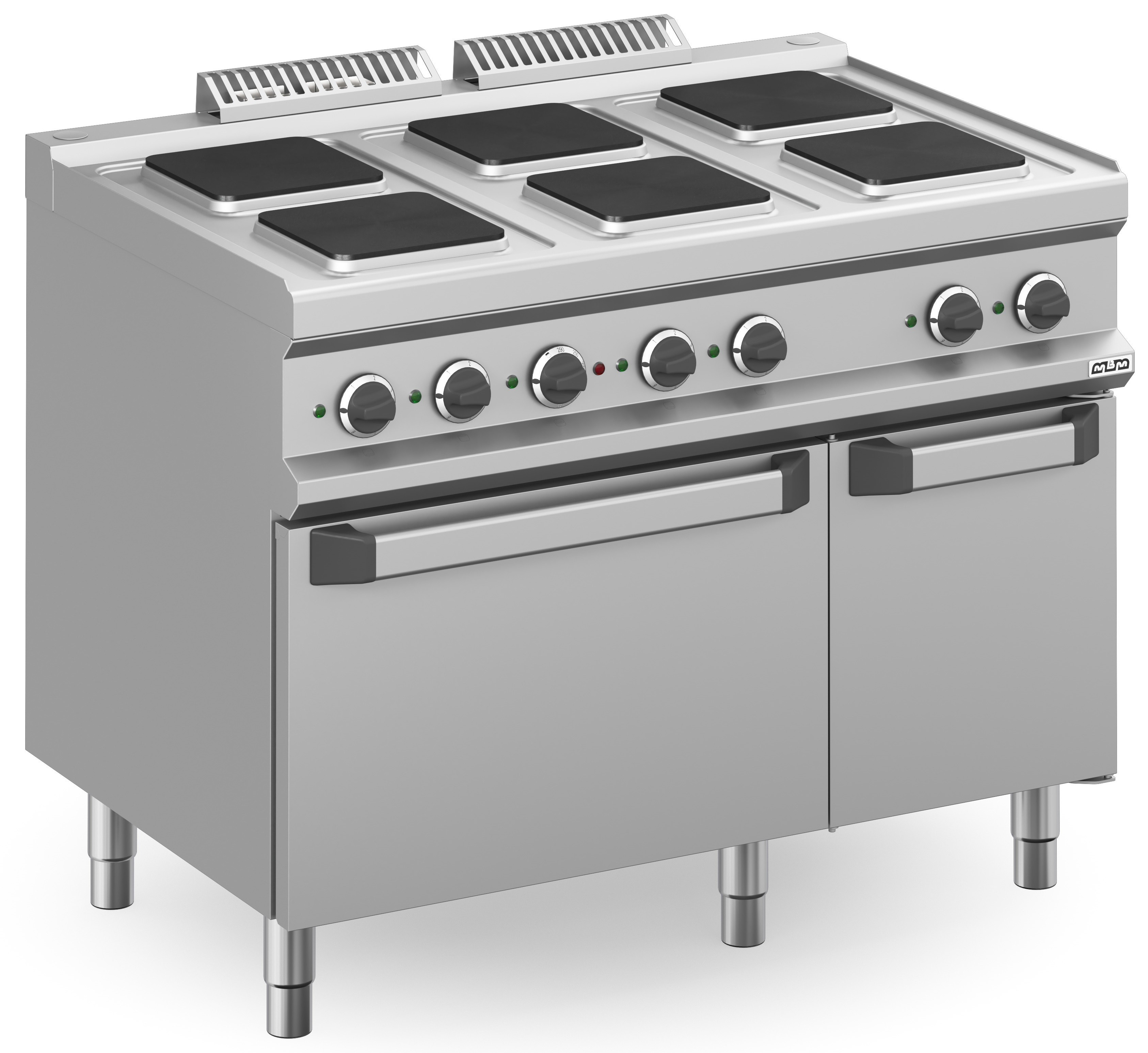 Cocina Eléctrica 6 zonas Cuadradas con Horno Eléctrico Estático MPQ711FE MAGISTRA PLUS 700