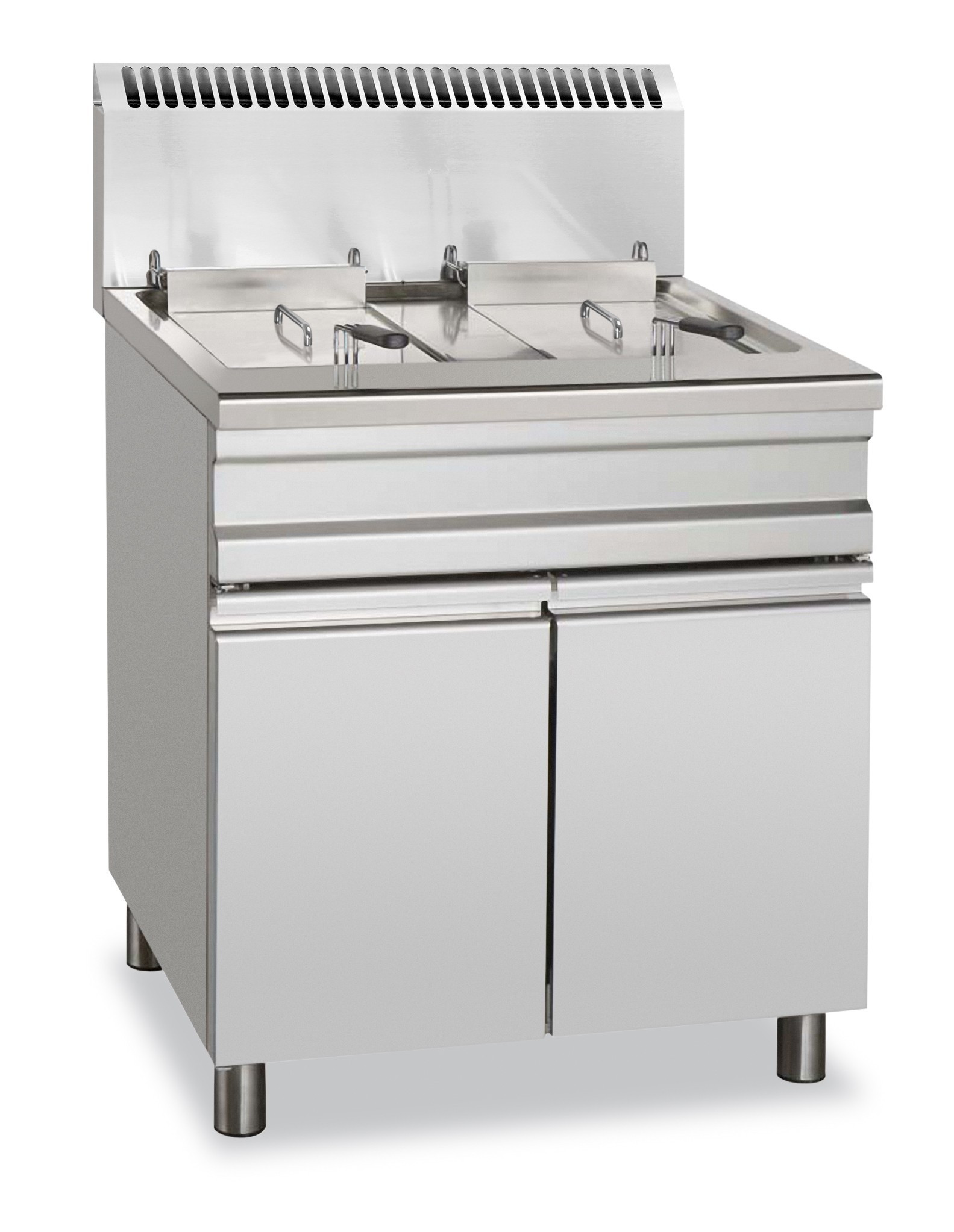 Freidora a Gas 18+18 Litros 14+14 kW con Mueble GF25+25S STAND ALONE