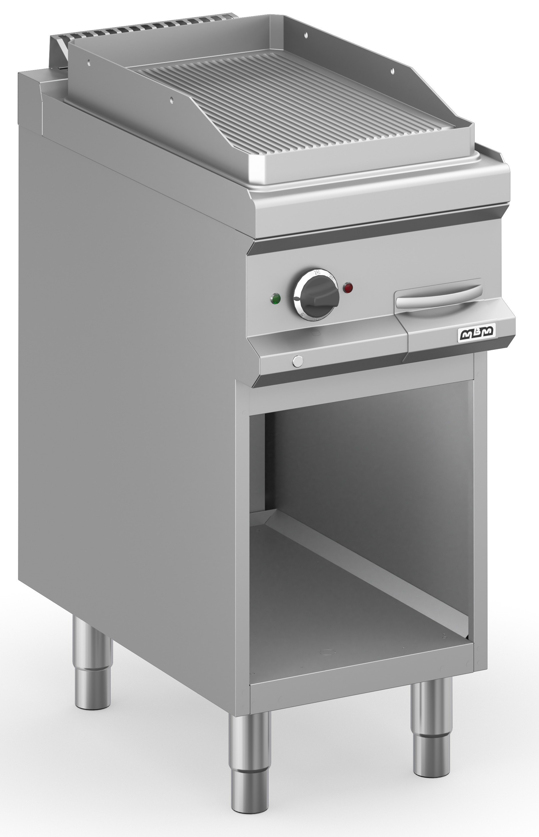 Frytop Eléctrico 40 cm Placa Ranurada Acero Rectificado con Mueble MFTE74AR MAGISTRA PLUS 700