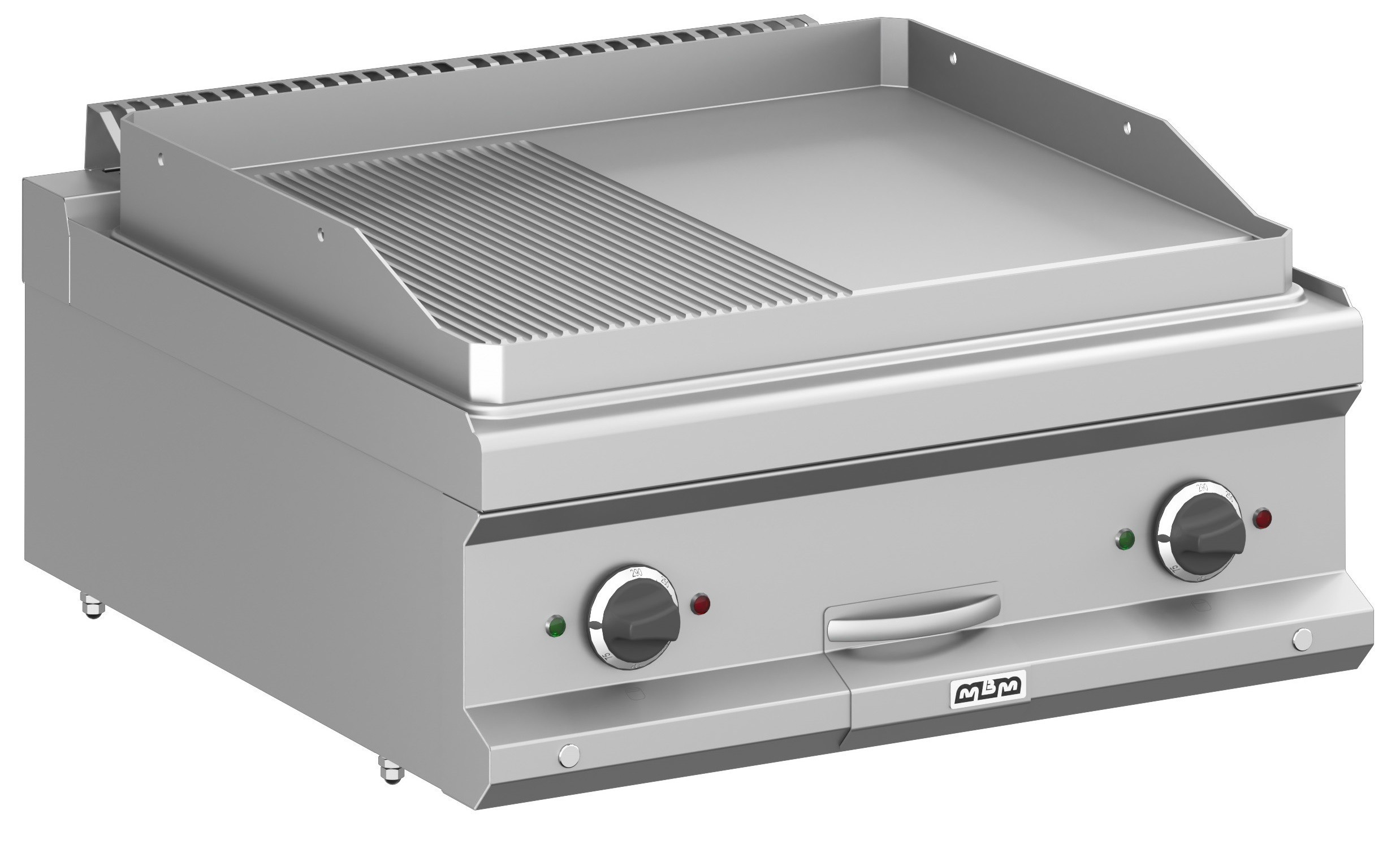 Frytop Eléctrico 70 cm Placa Ranurada Acero Rectificado Sobremesa MFTE77TR MAGISTRA PLUS 700