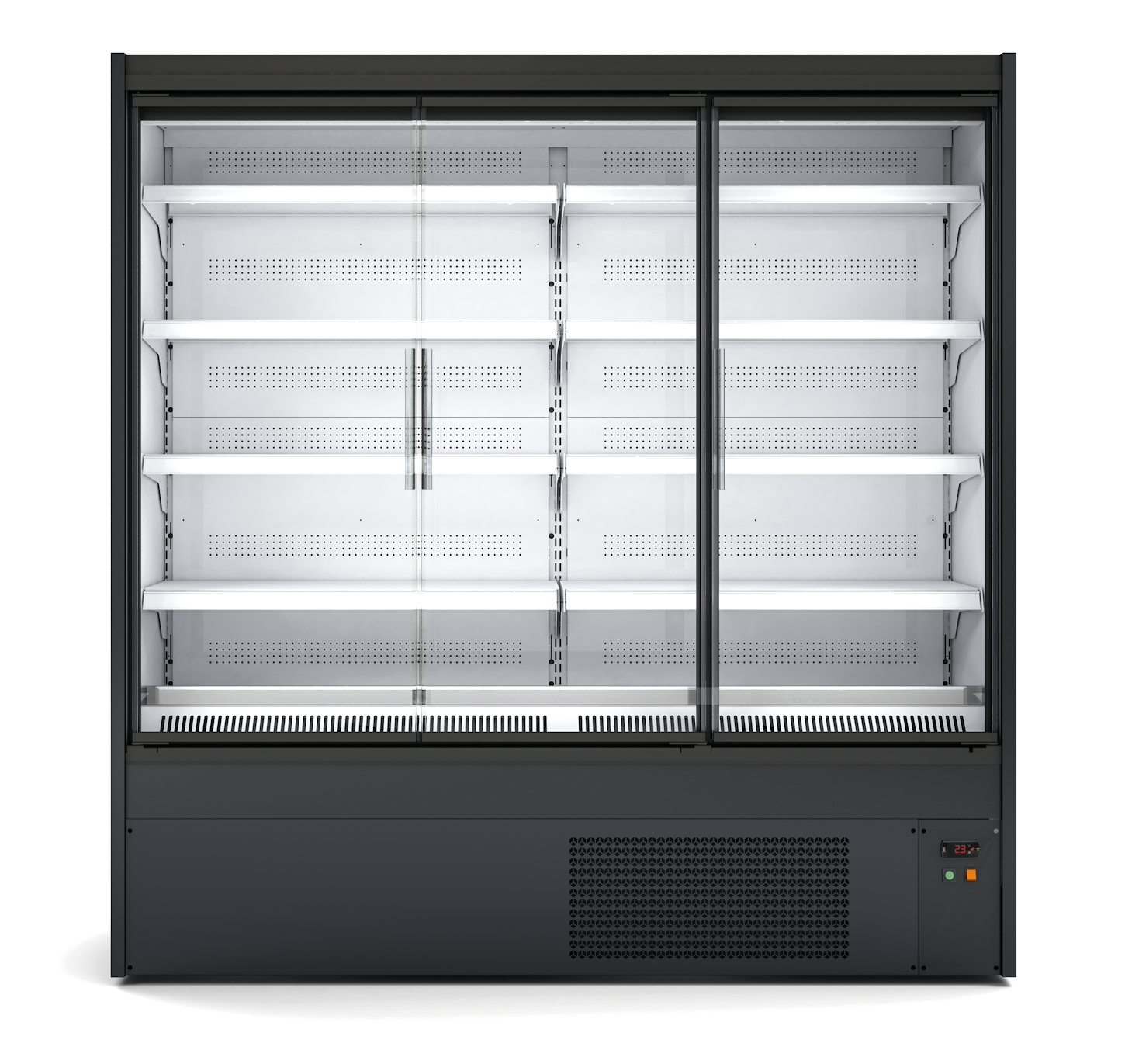 Mural Refrigerada Multiservicio con Puertas de Cristal 1935x632x2000h mm Línea CORDOBA MRAPCH-190