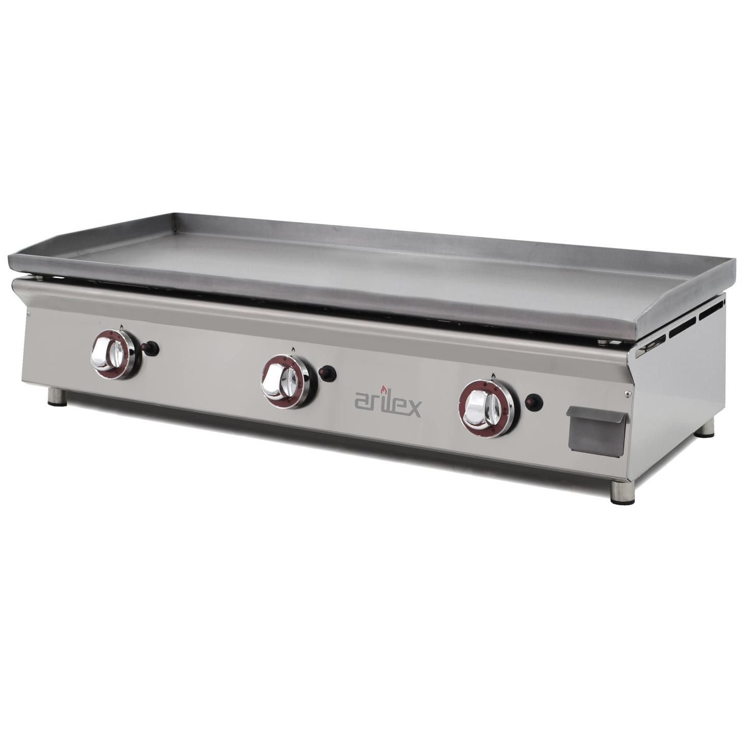 Plancha a gas 100 cm ARILEX en acero laminado de 6 mm 100PGLN